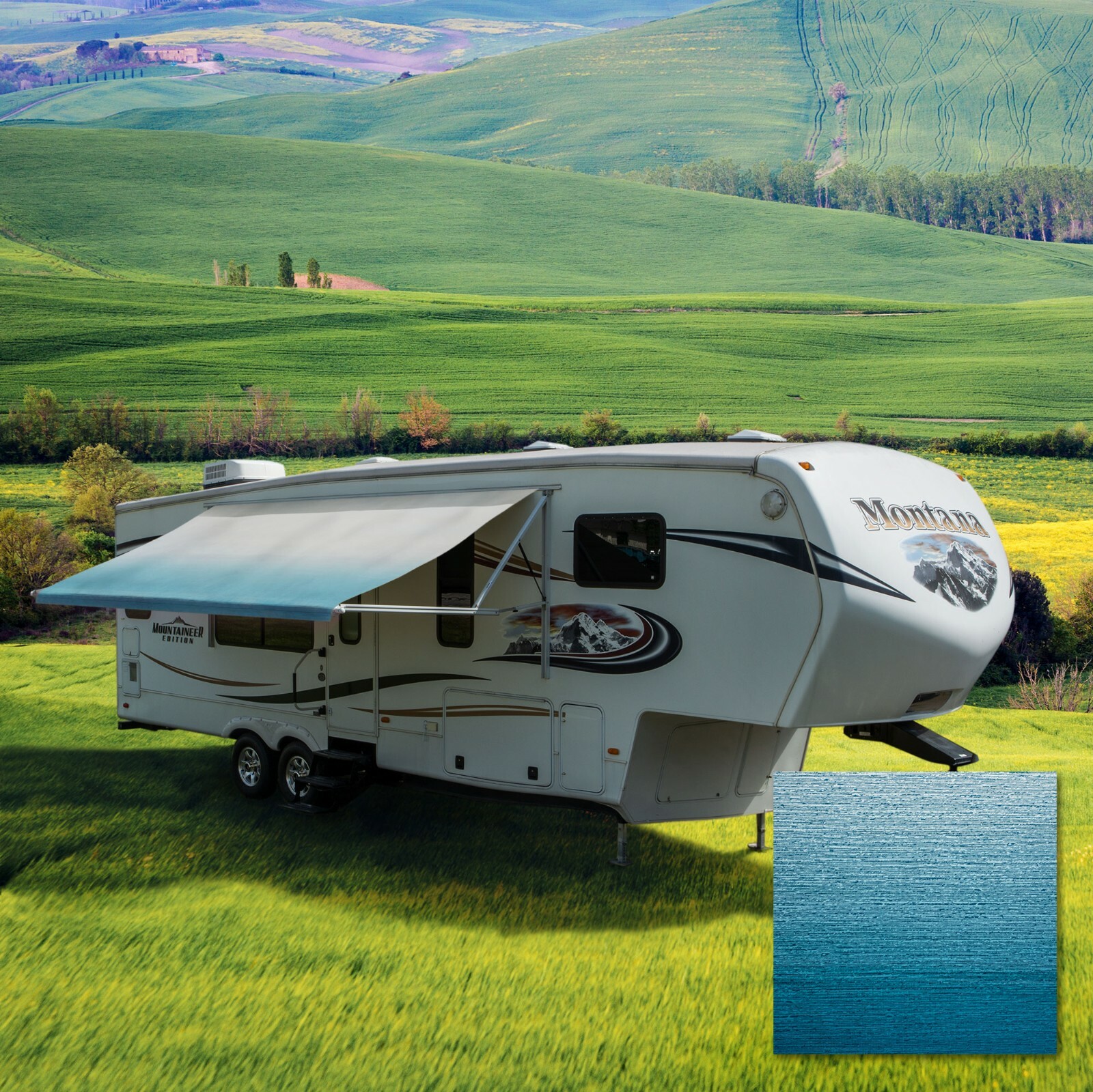 RV Awning Fabric 20 Feet Awning Replacement Camper Awning Trailer Awning