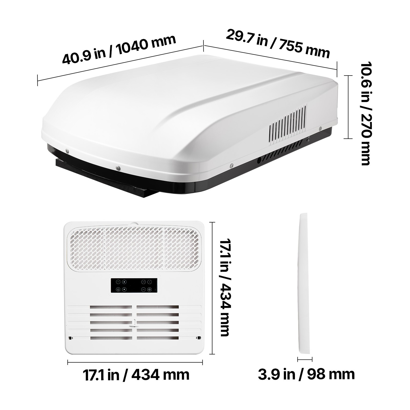 Uimoso Rooftop Air Conditioner 13500 BTU with Ducted Design and Remote Control