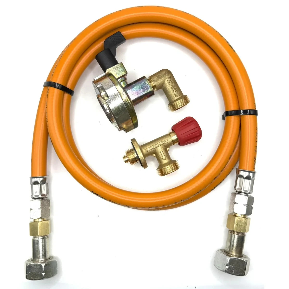 1.5m Orange LPG Gas Hose 27mm 90° Patio Clip-On for Campingaz 901 904 907 new
