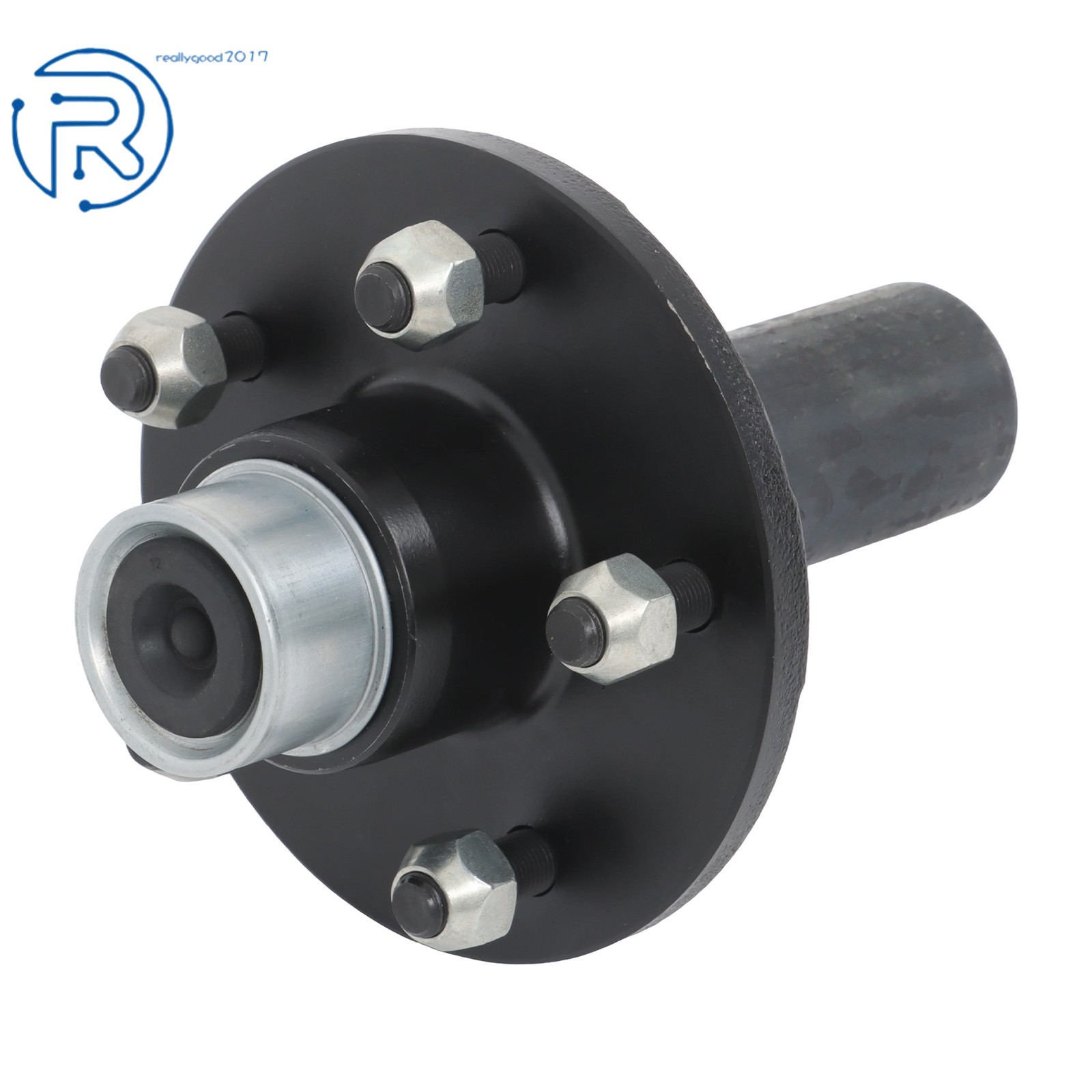 One/Two 5 × 4.75 Idler Hub Spindle Kit Stub Trailer For 3500 lbs Axle Round #84