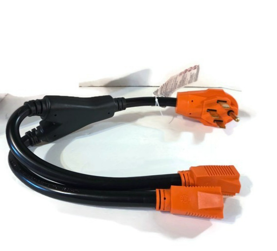 Ficstar RV Y Cord 50 Female With Disconnect Handle NEW