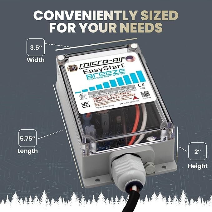MICRO-AIR EasyStart Breeze 399 Soft Starter for RV Air Conditioners – 120V