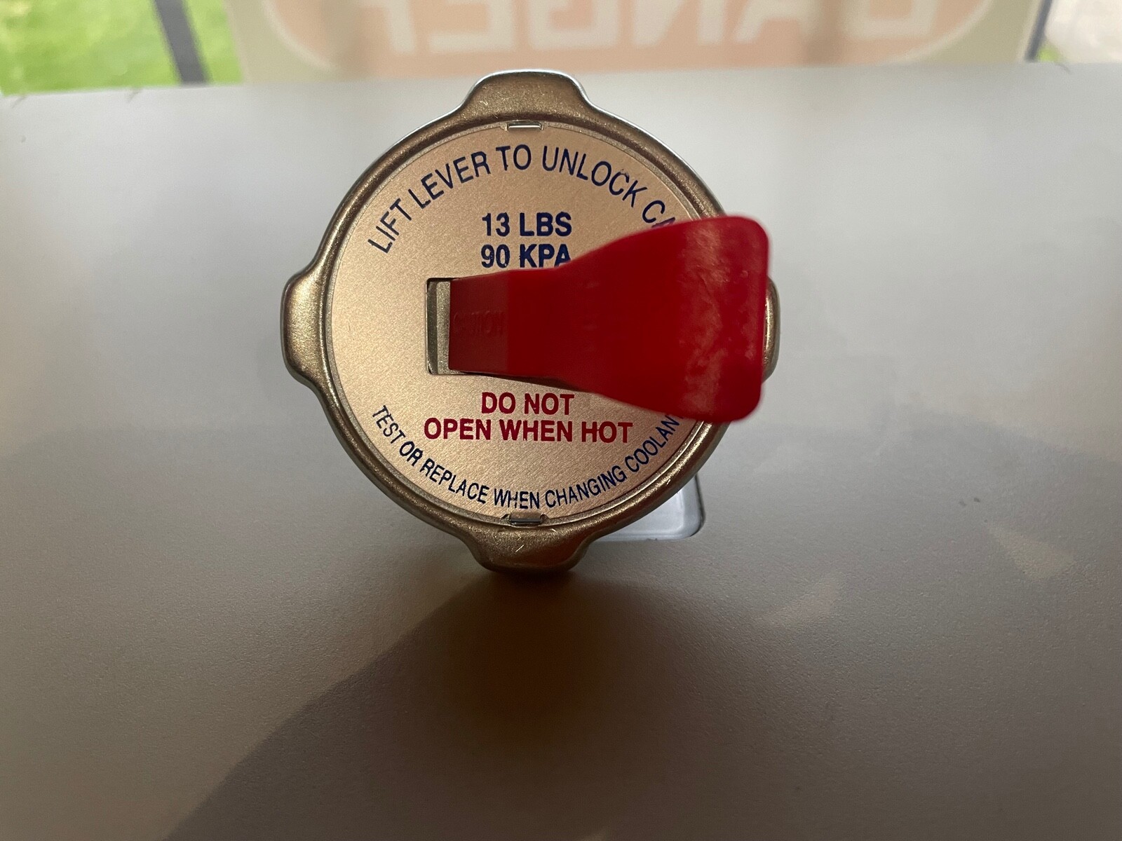 Aqua Hot / Hydro Hot PLX-102-229 Radiator Cap with Safety Lever 13PSI
