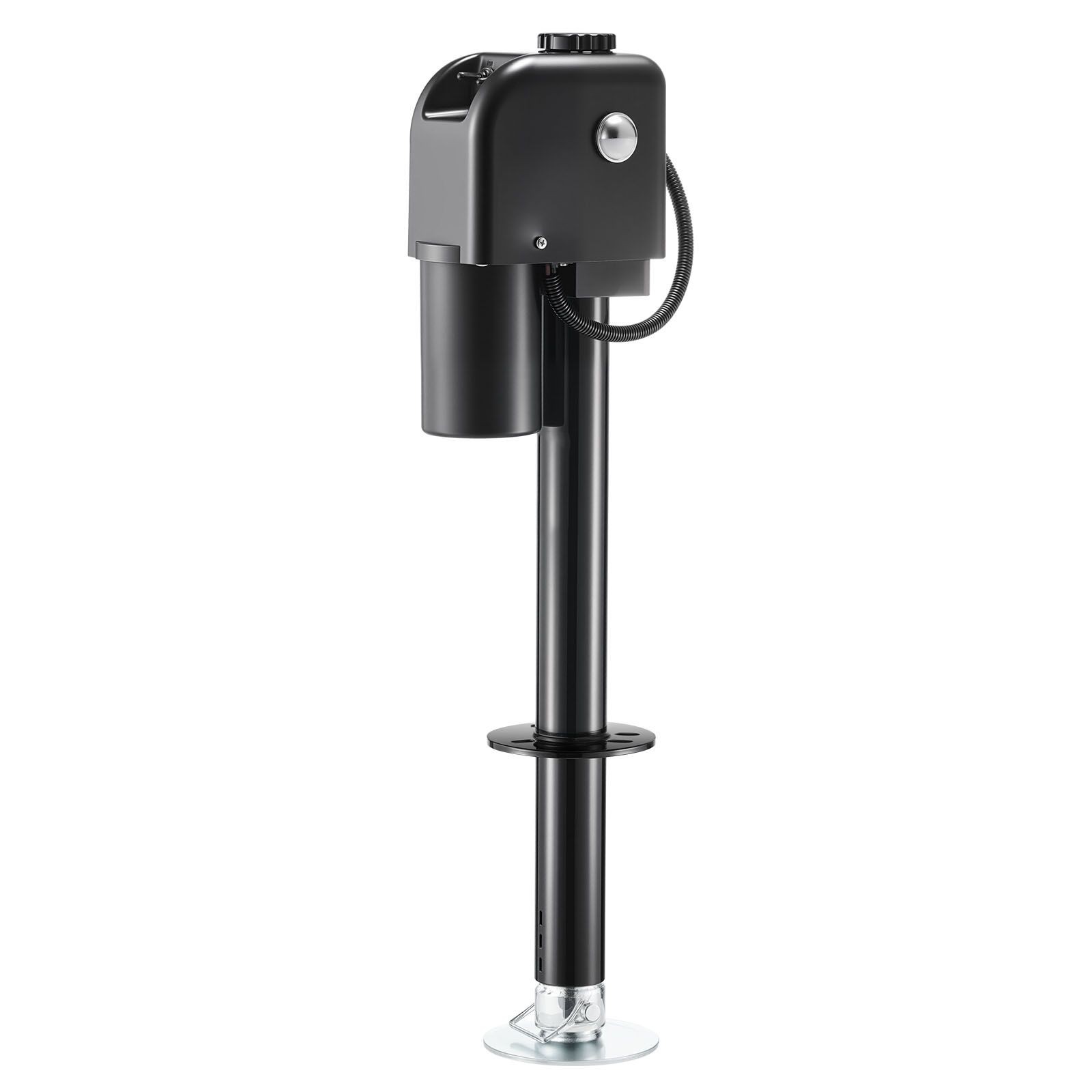 Electric Tongue Jack, 7500lb, 9.84-27.84in, 90° Rotating Base, Waterproof & LED
