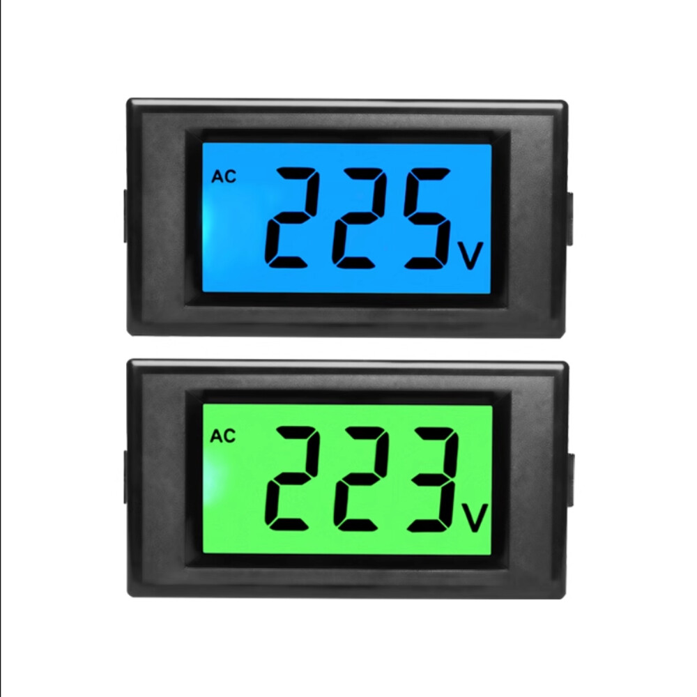 AC 80-500V Voltage Meter No Need Power for Inverter Petrol Diesel Generator Blue