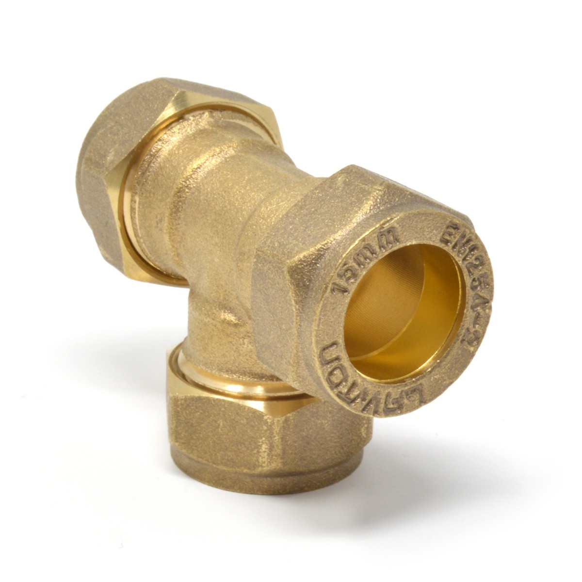 Compression 22mm Equal Tee Copper Pipe Plumbing Fitting Connector No Solder