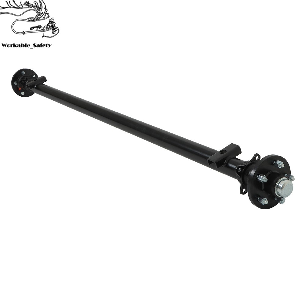 3.5K Trailer Axle For Trailer Cargo Dump RV 5 lug Utility Axle 3500lbs Boat Axle