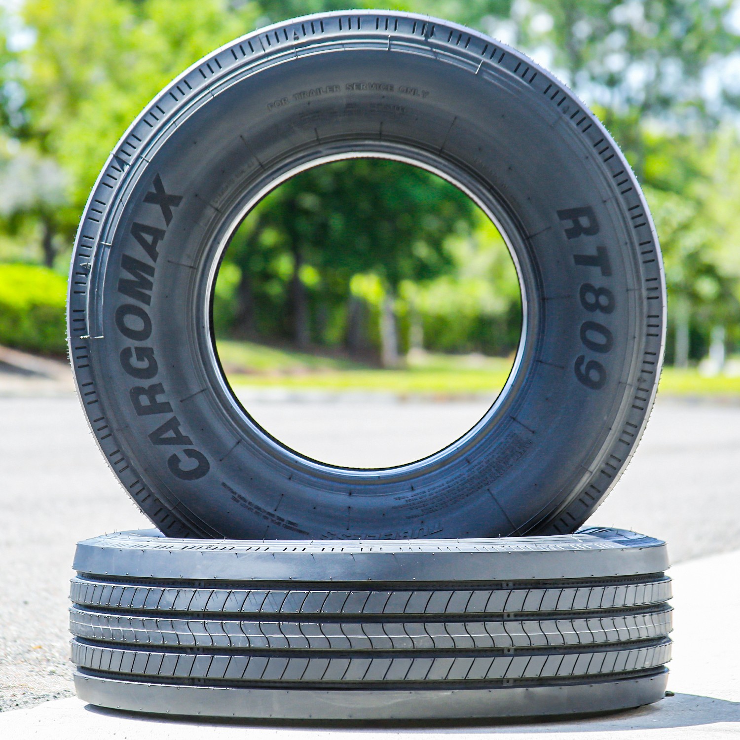 2 Tires ST 225/75R15 121/117M G 14 Ply Cargo Max RT809 All Steel (DT) Trailer
