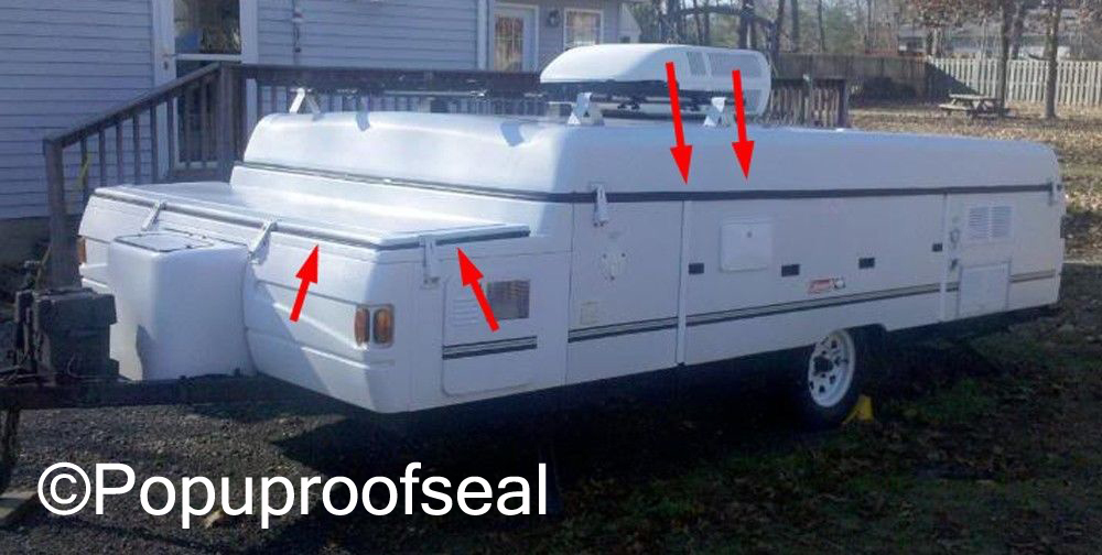 1996-2003 COLEMAN FLEETWOOD Roof Seal & Storage Lid Seal Popup Tent Trailer