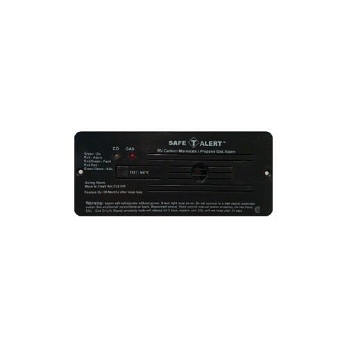 Mti Industries 35-742-BL Safe-T-Alert by Dual LP/CO Alarm 12V Flush Mount Black