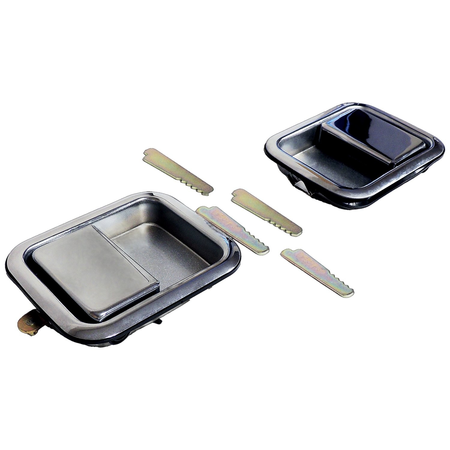 Premium Chrome Jeep Door Handle Kit | Durable Rubber & Steel Construction