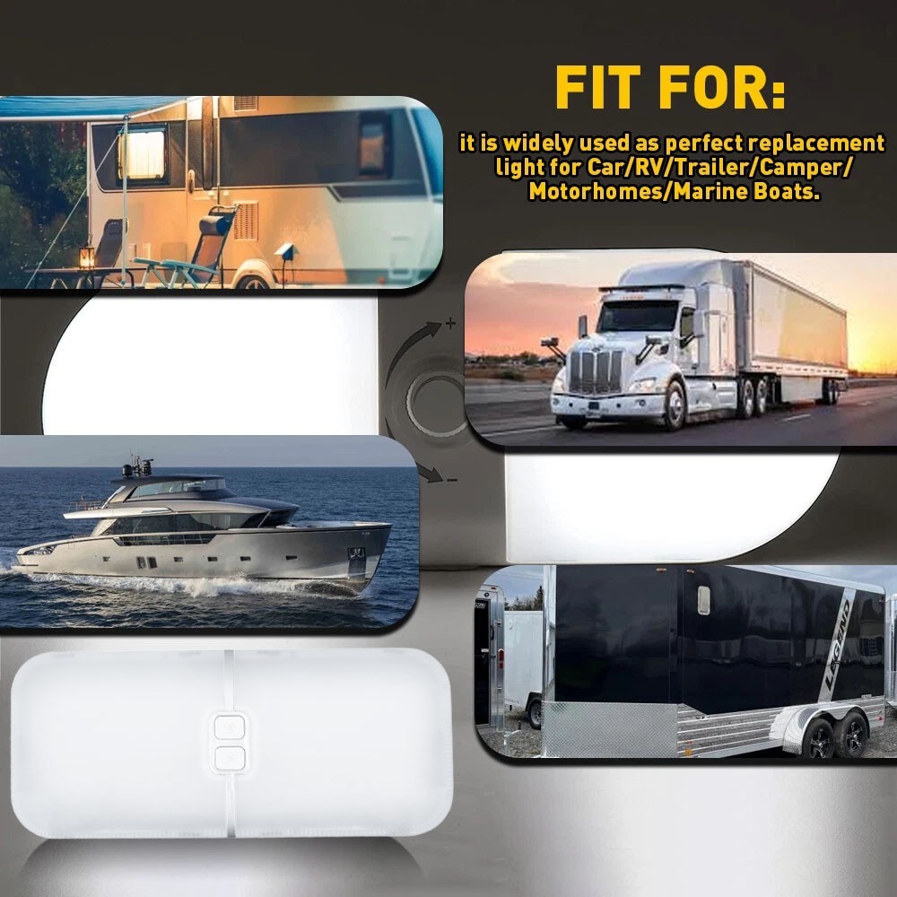 2-10x 12V Led RV Ceiling Dome Light RV Interior Lighting for Trailer Camper Boat
