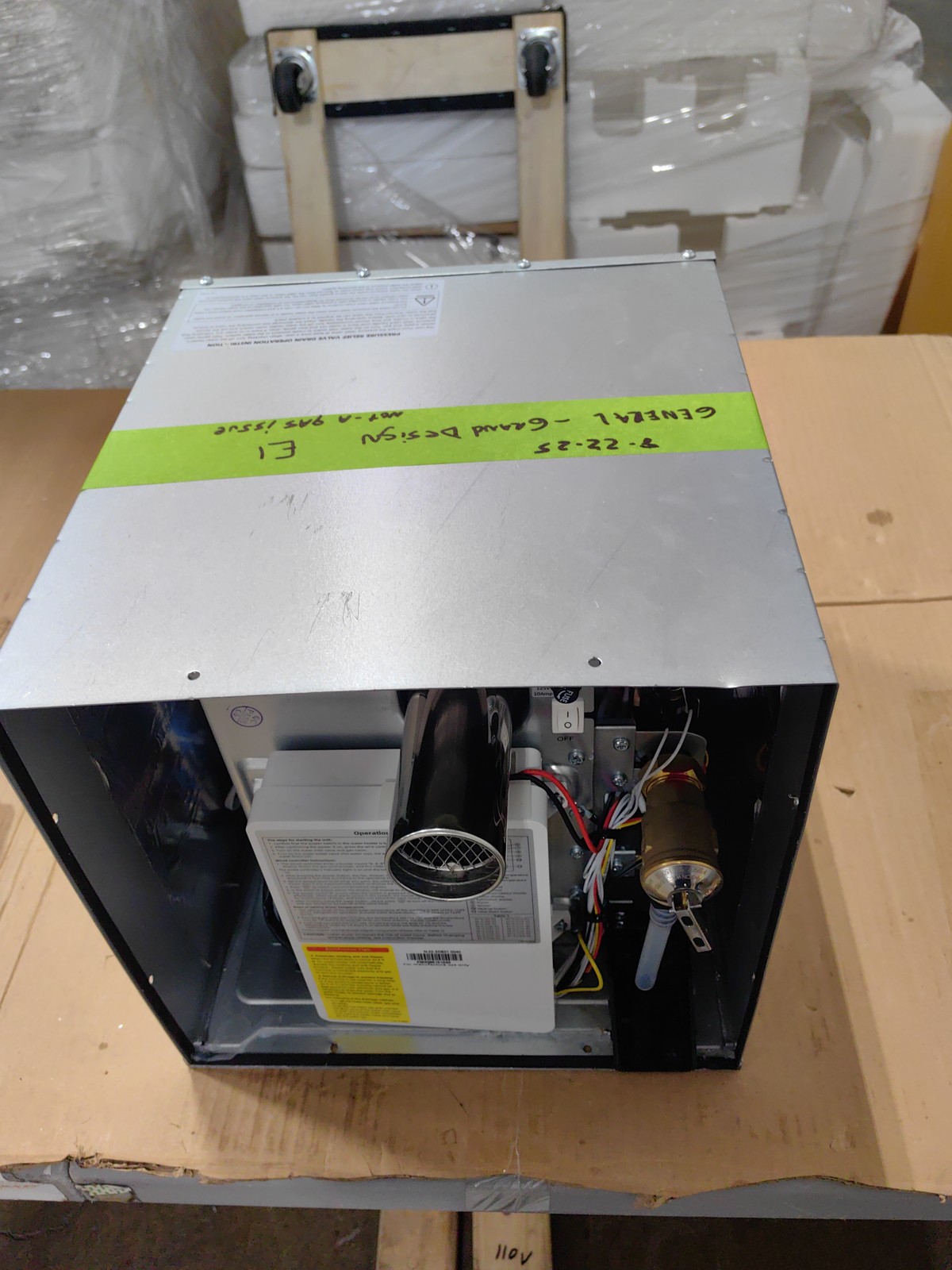 62,000 BTU RV Tankless Water Heater 12V On-Demand, Door Size15″x18″, 18″x18″