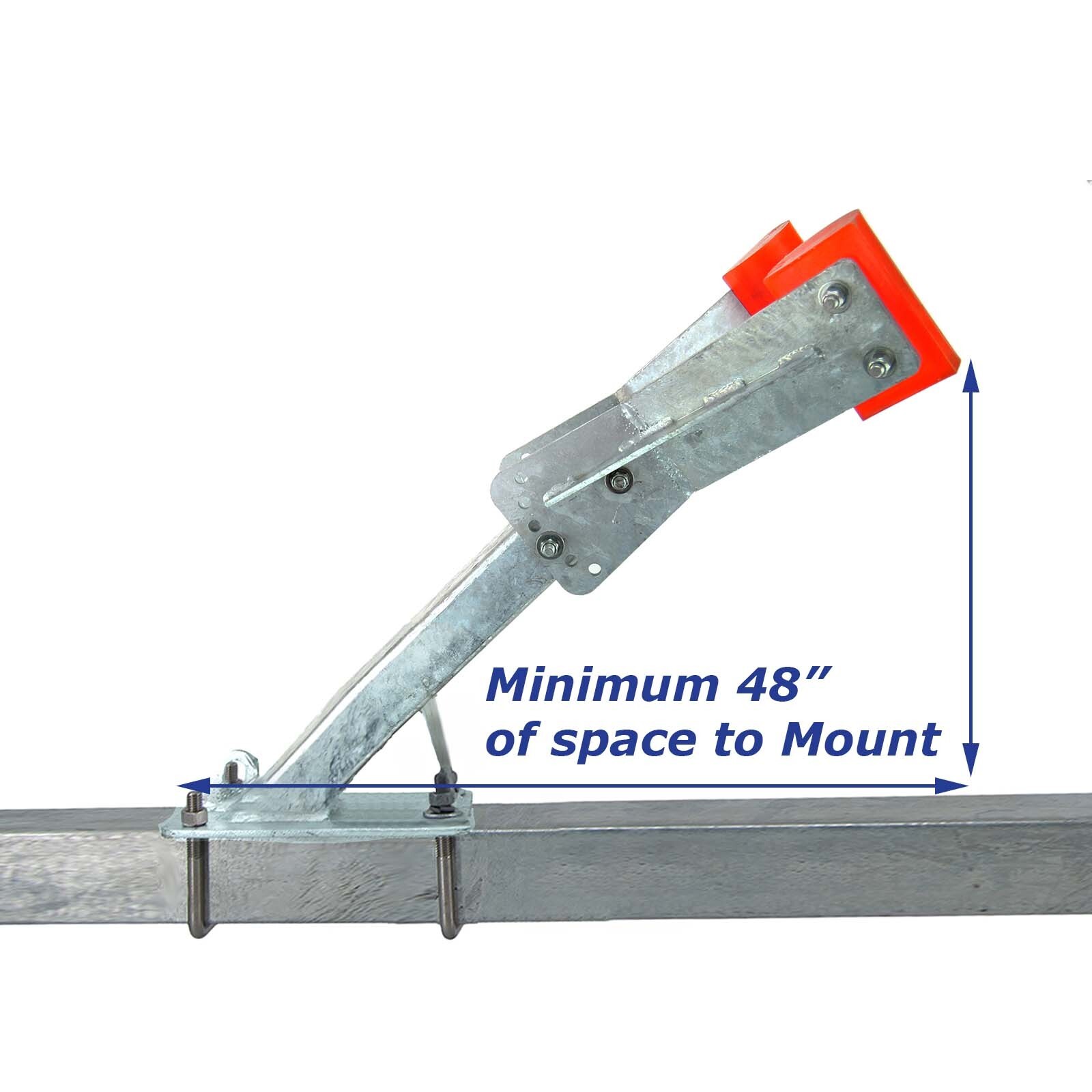 Boat Trailer Poly Bow Rest Catcher Stop Assembly for Adjustable Galvanized Post