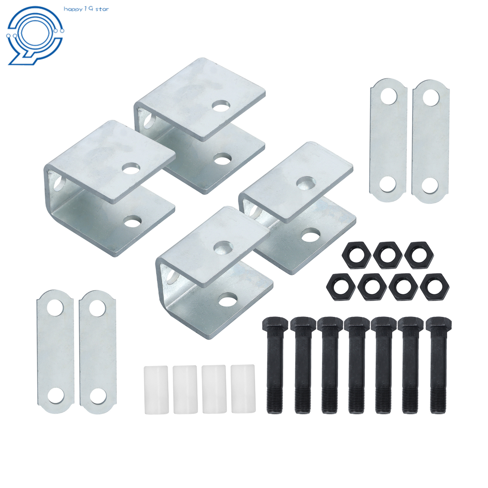 Trailer Single Axle Leaf Spring Hanger Kit for 2000-7000 pound axles