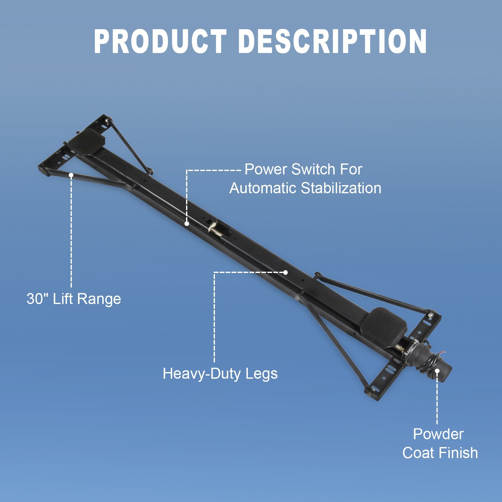 Rear Trailer Stabilizer Jack Stand Stabilizer Jack Kit For Universal 298707