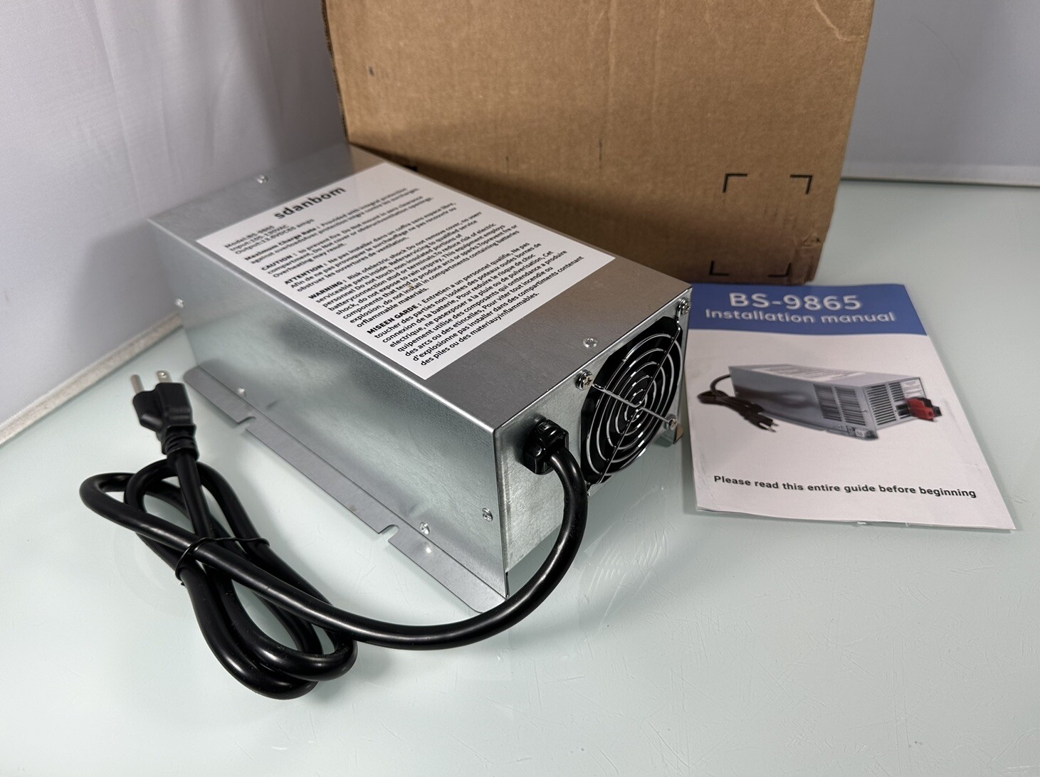 WF-9865 – 65 Amp DC Output Auto Detect Deckmount RV 3-Stage Converter / Charger