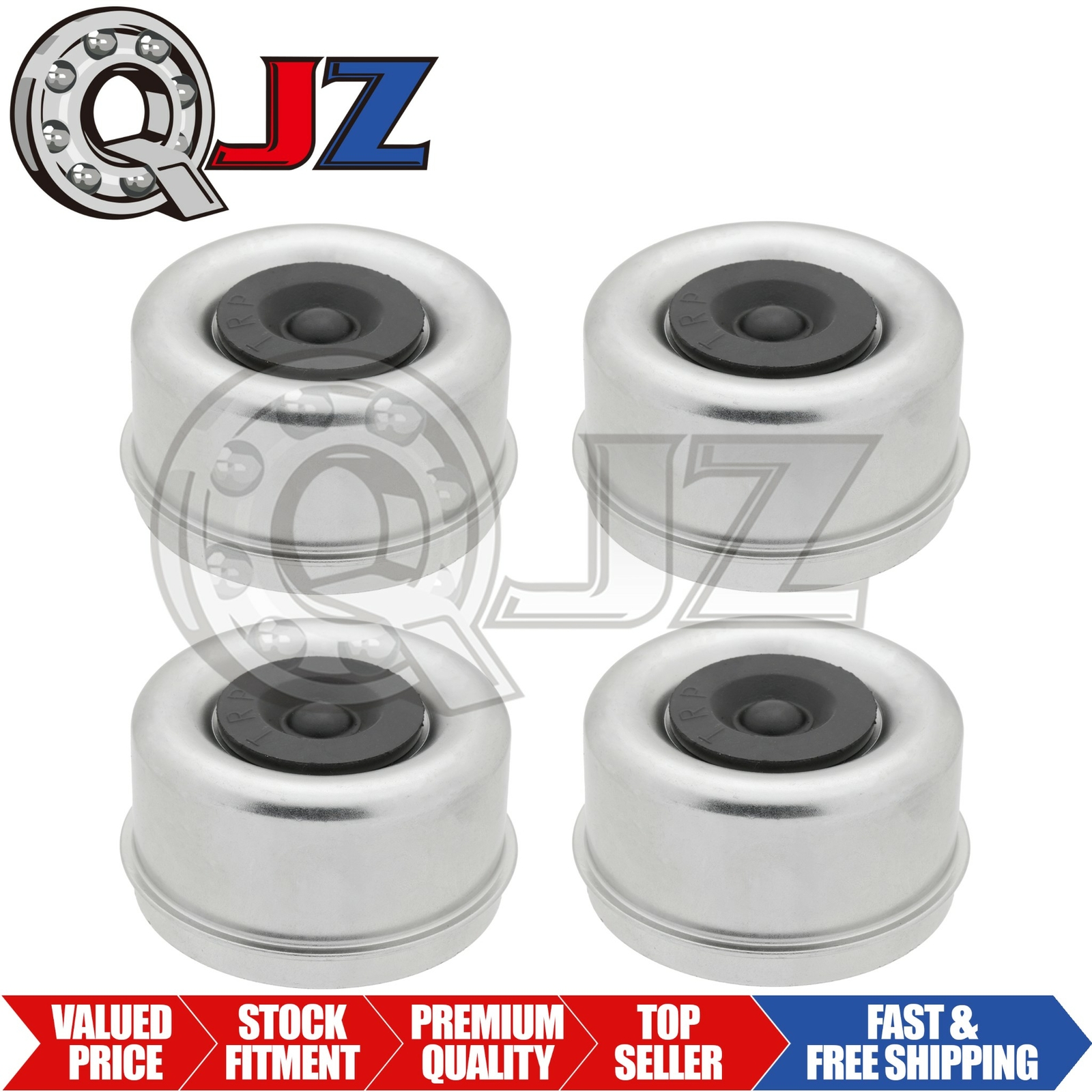 [Qty.4] DC-275L 21-43 Dust Cap [2.72″OD] w/Rubber Plug For 7000-8000lbs Trailer