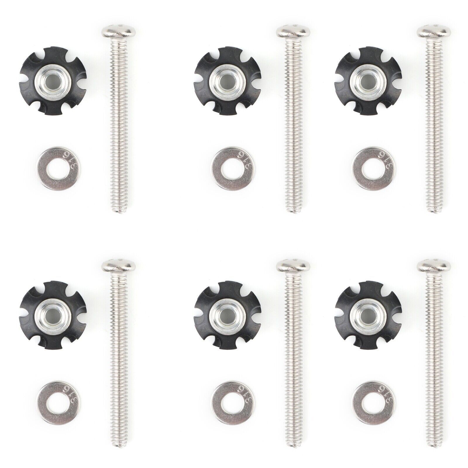 6PCS RV LADDER REPAIR KIT nuts Stainless Bunk Motorhome Parts Camper Trailer
