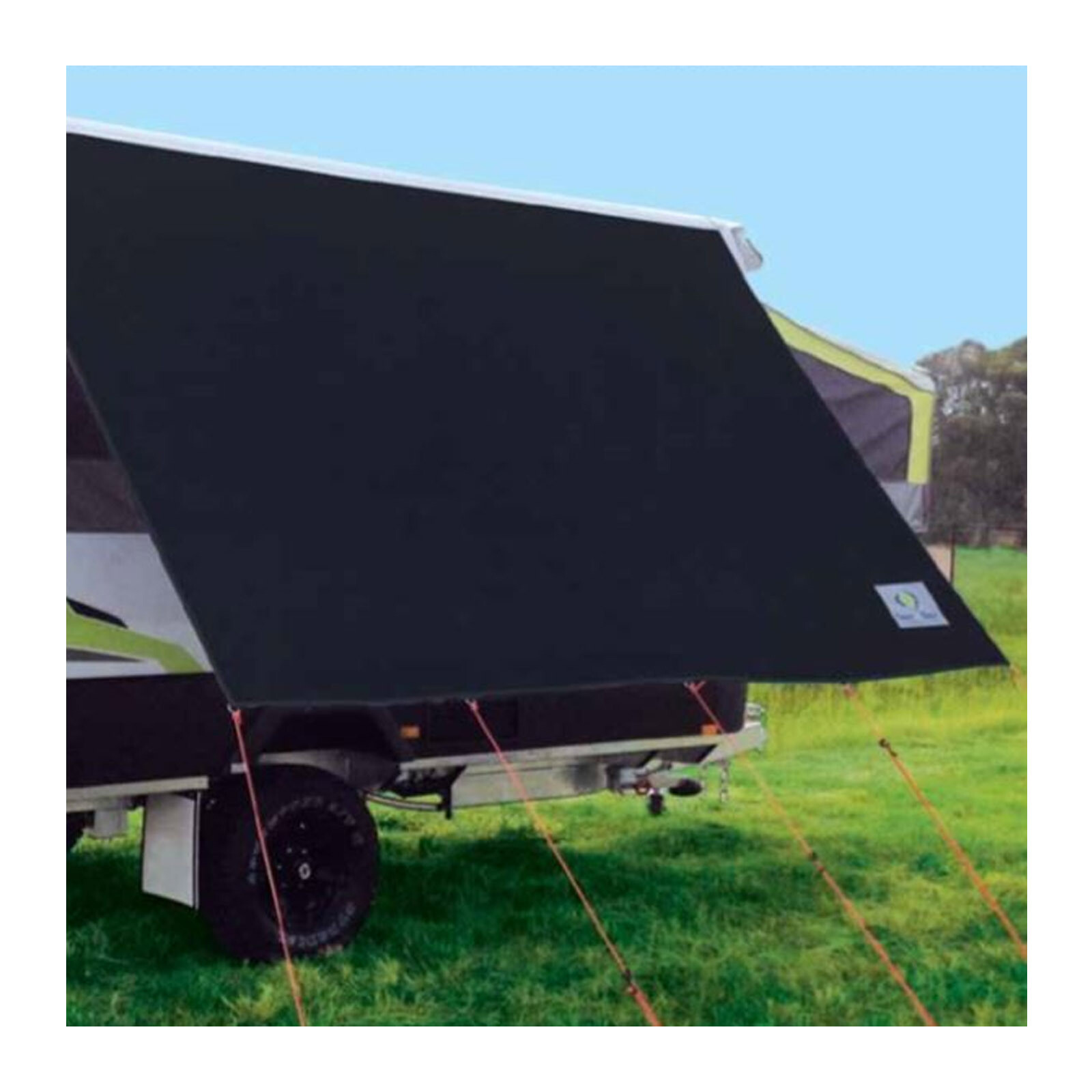 Coast Black 3.4m Kitchen Awning Privacy Sunscreen for Jayco Flamingo Swan Campe