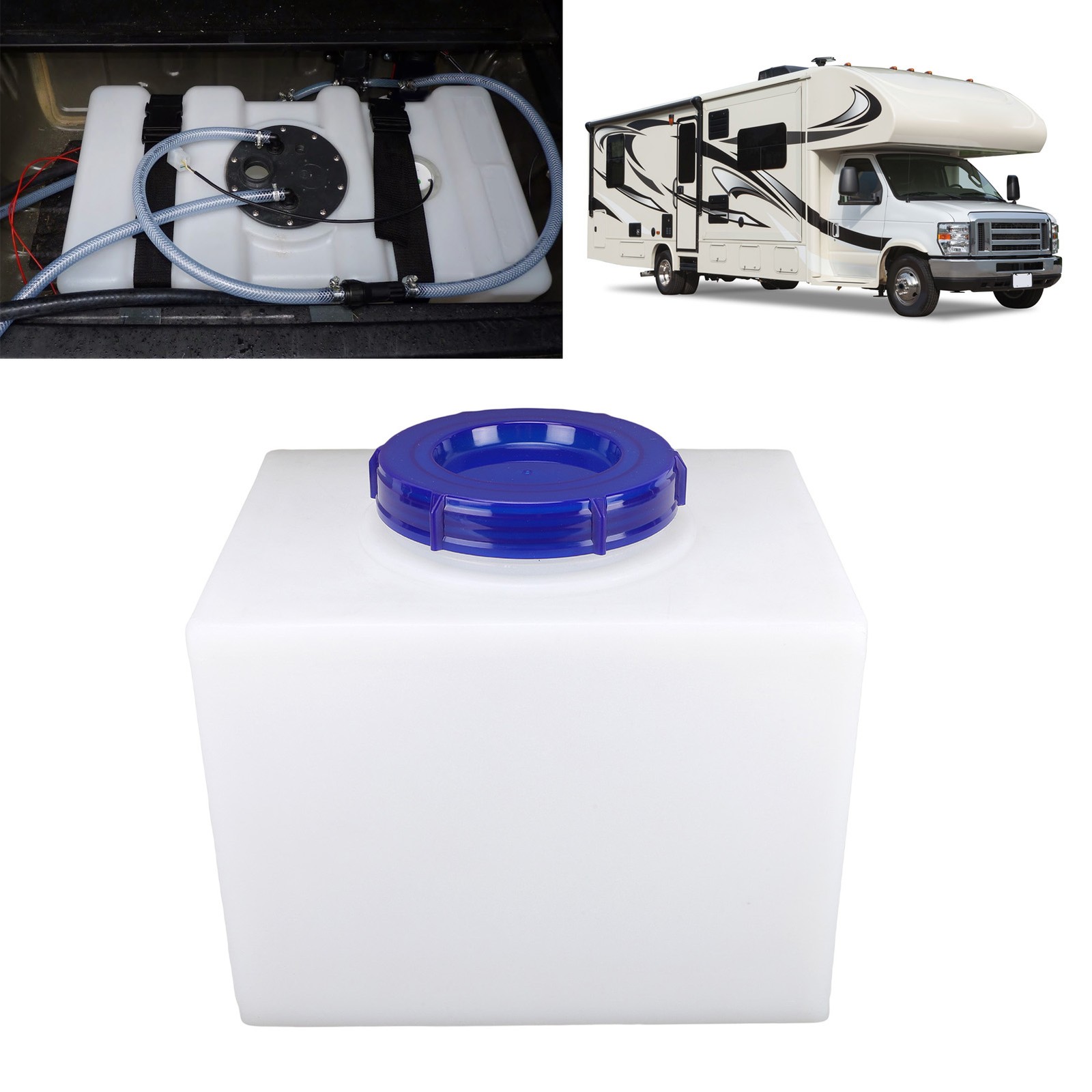 RV Water Tank 3 Gallon White Color Food Grade Sealing Water Storage Container