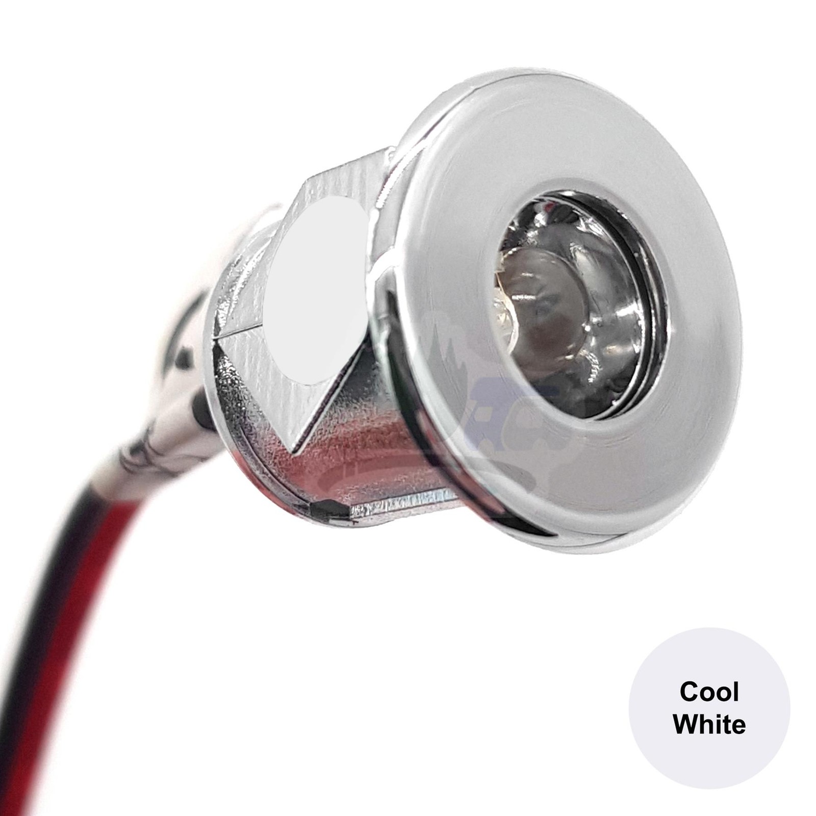 SMALL 12 VOLT LED MINI SPOT LIGHT CAMPERVAN CARAVAN MOTORHOME COOL WHITE