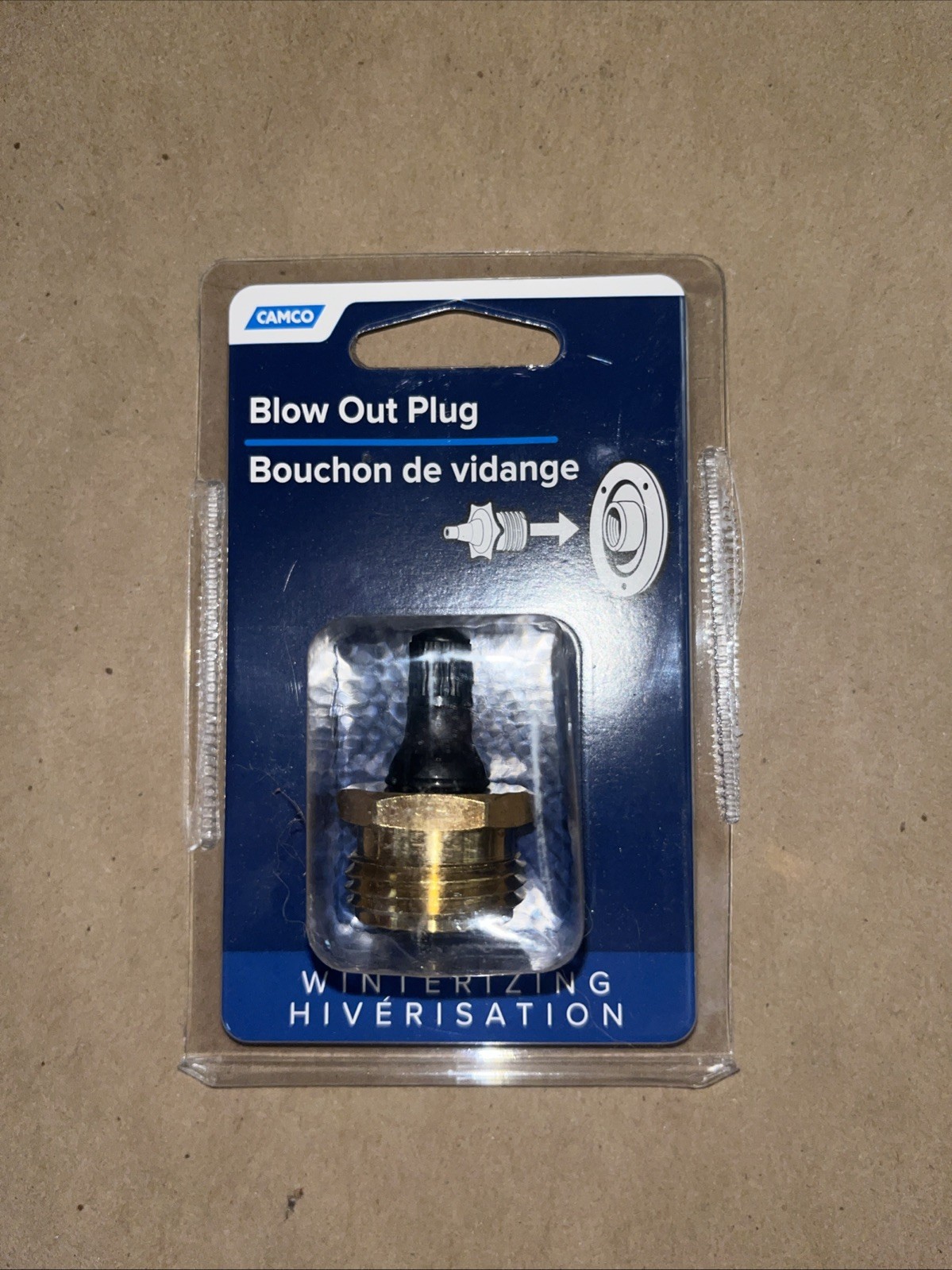 Camco 36153 Heavy Duty Brass Blow Out Plug Helps Clear the Water Lines in RV
