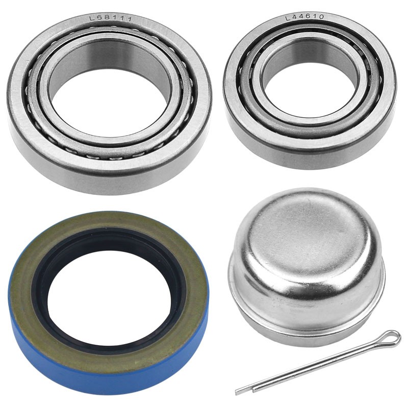 Set of 2 3500lb Axle Trailer Hub Wheel Bearings Kits L44649 L68149 w/Grease Seal