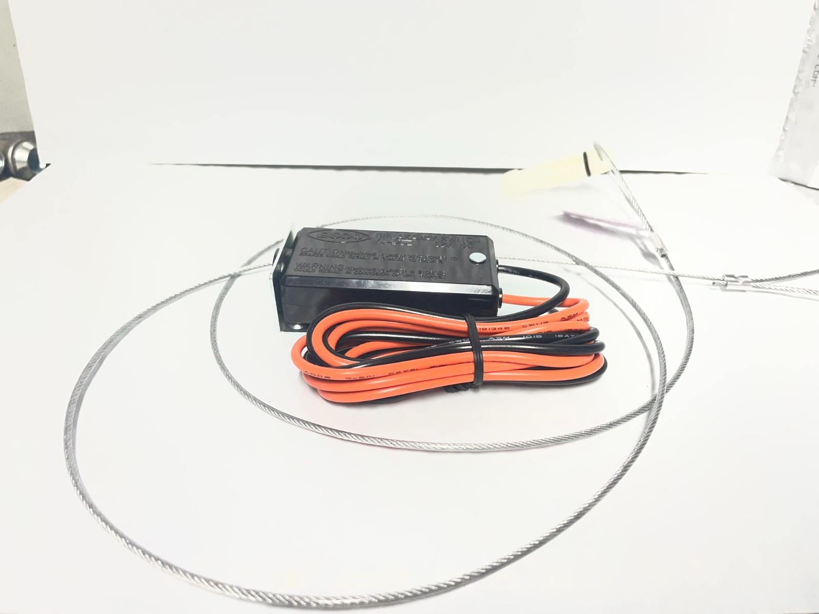 TRAILER ELECTRIC BREAKAWAY BRAKE AWAY SWITCH W/BRACKET FREE SHIP
