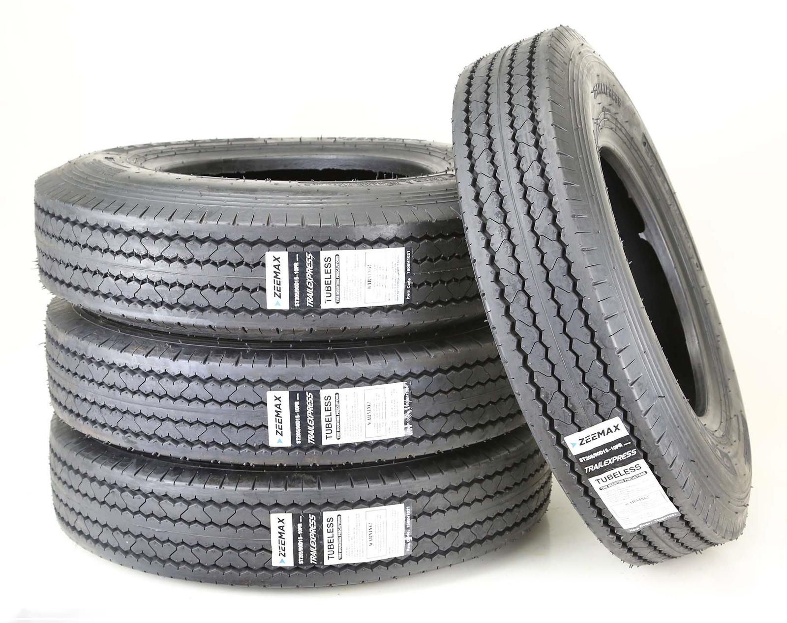 4 New Zeemax Heavy Duty Trailer Tires ST205/90D15 / 7.00-15 Bias 10 PR LR E
