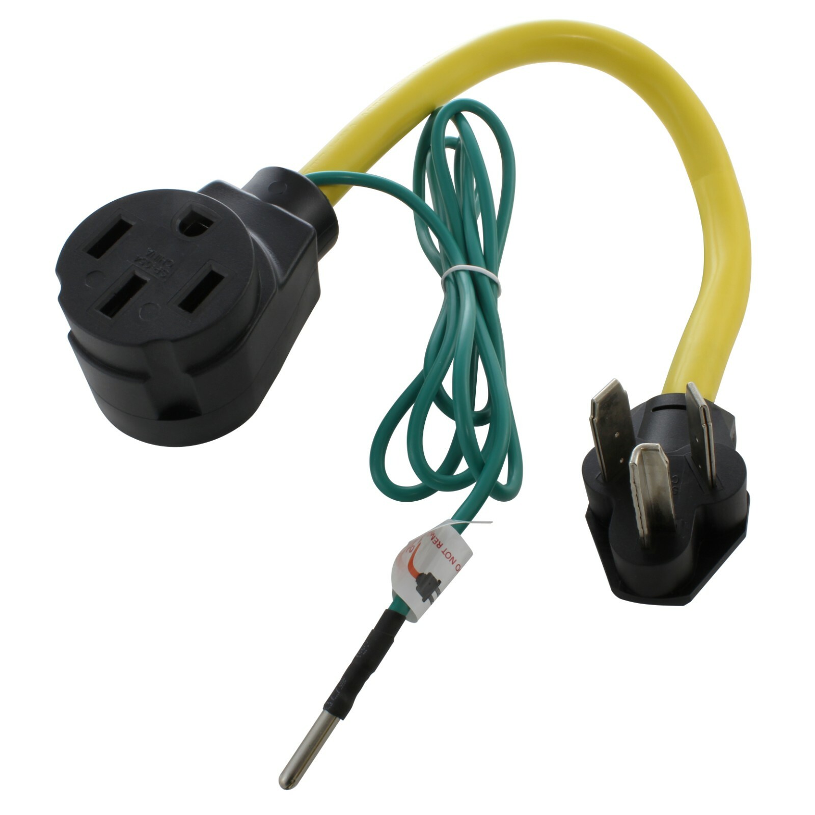 30 Amp NEMA 10-30P to NEMA 14-50R Flexible RV Plug Adapter by AC WORKS®