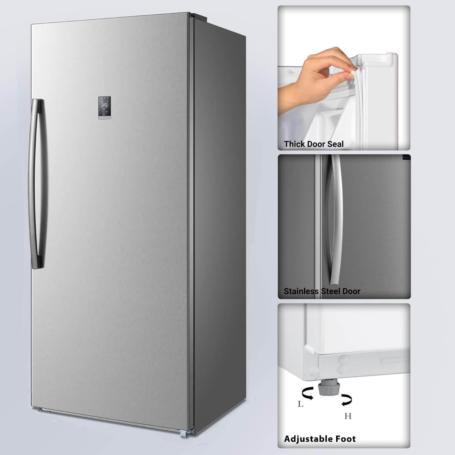 SMAD 21 cu.ft Freezer Upright Frost Free Upright Freezers with LED Display