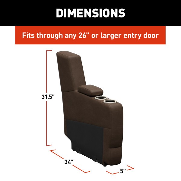 Lippert Components 2024044194 Sofa Center 5in Wx 34in Depx 31.5in H Satula