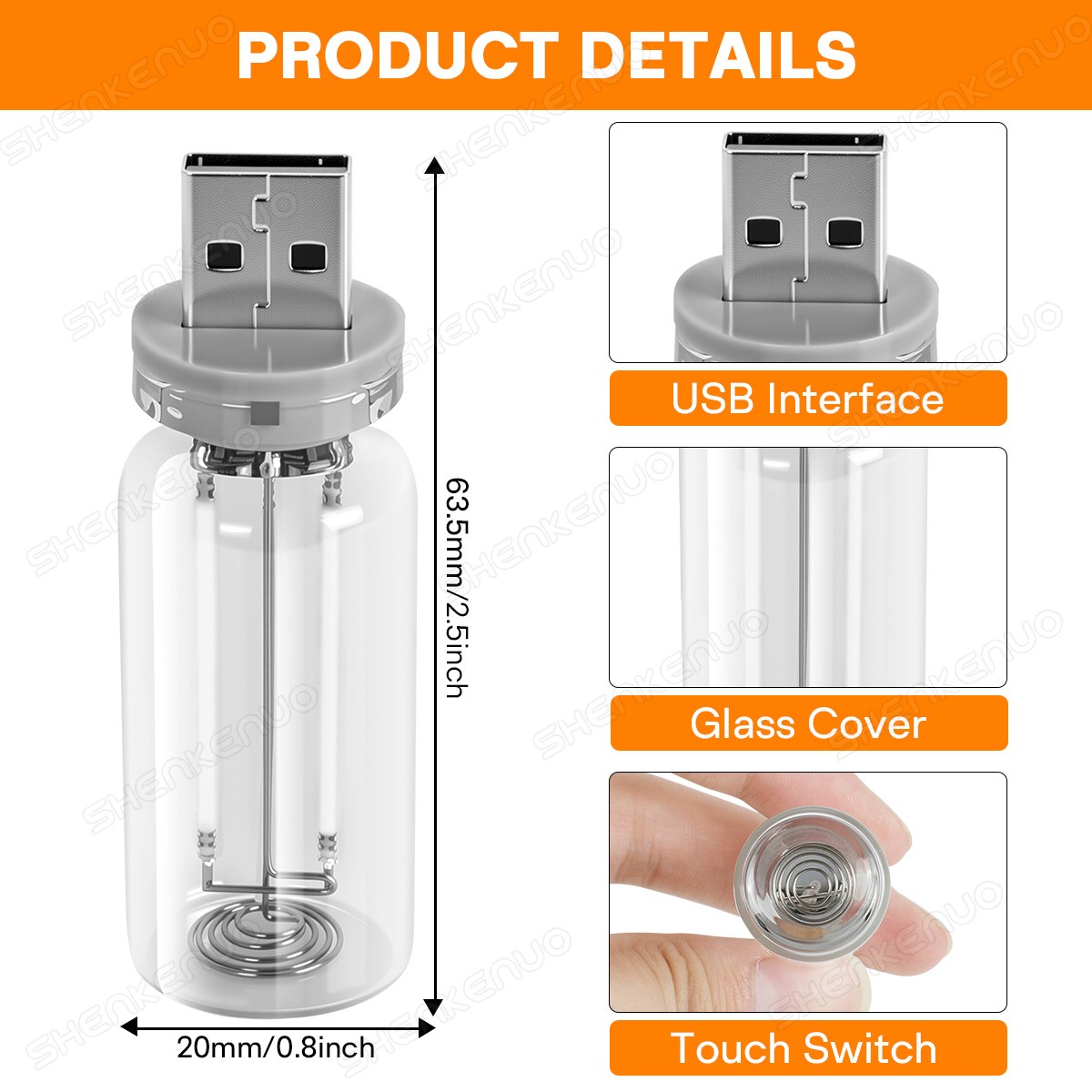 LED Night Light for Car Interior & Camping Mood Lamps 3 COLORS AVAILABLE 2pcs