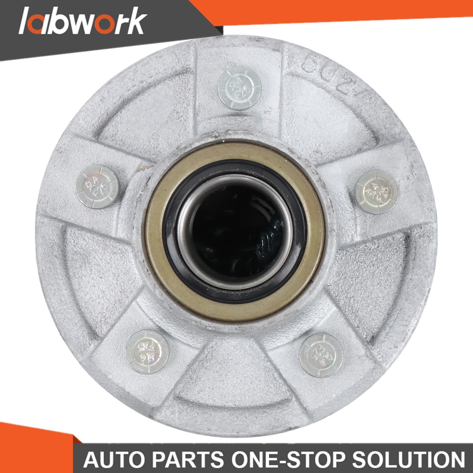 Labwork 2) Boat Trailer Galvanized Hub Kit 5 Lug 1-3/8″ x -1/16″ Bearing 3,500