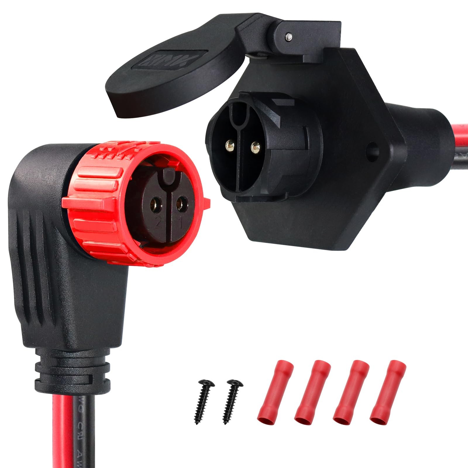 Trolling Motor Plug,12V/24V/26V/48V Trolling Motor Plug and Receptacle for Mi…