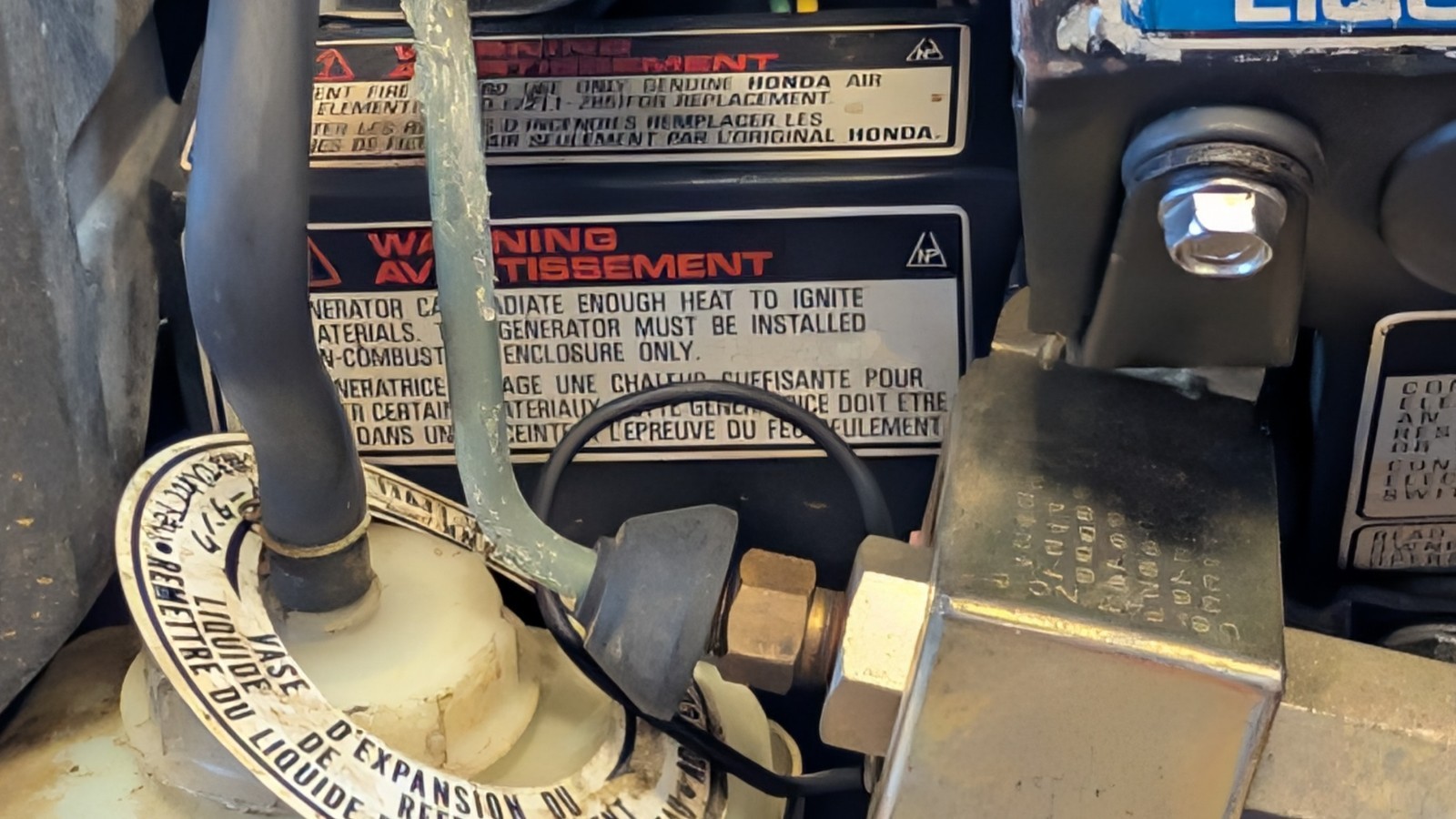 Honda EV 6010 Portable RV Fire Truck Heavy Duty Generator Water Cooled Runs BUT?