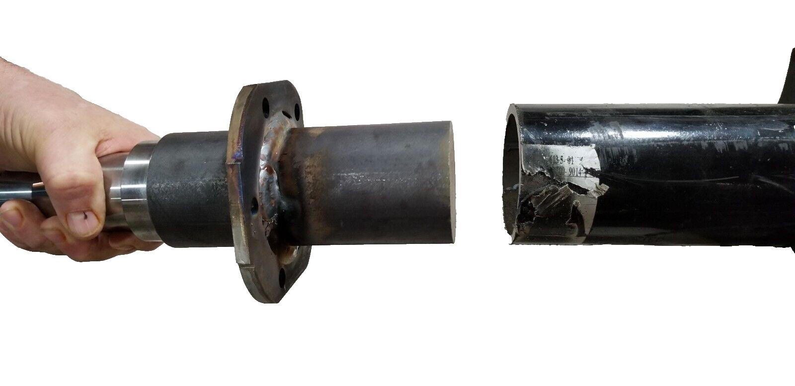 TWO Trailer Axle Spindle #42 6000# 7000# W/ Brake flange EZ Lube Hub Stub shaft