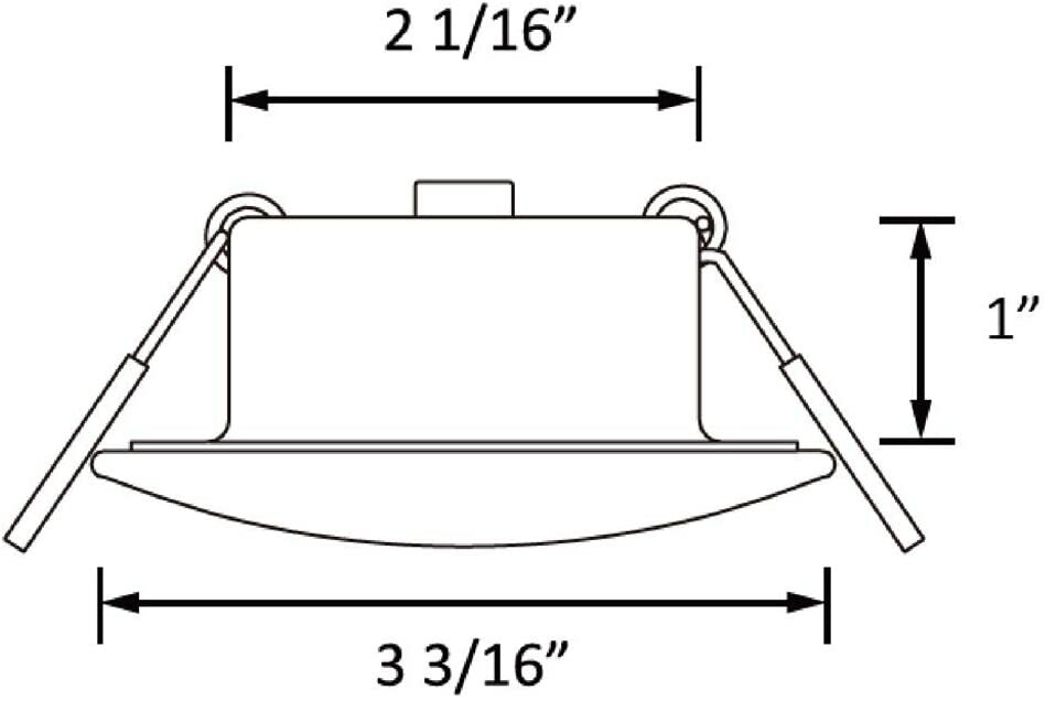 6Pcs 3Inch LED 12V RV Recessed Light Downlight Camper Boat 4000K Neutral White