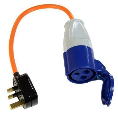 230V UK Main Hook Up Adapter to Plug your Caravan in at Home on Drive