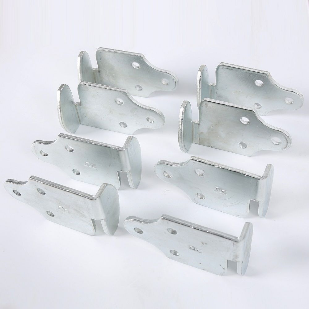 8 PCs Utility Trailer Wood Sides Latch Rack Stake Body Gates Corner Brackets NEW