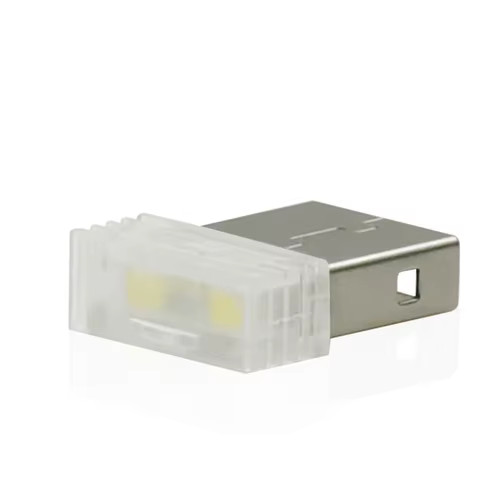 2x Green 3x Yellow USB Type A Mini LED Car Atmosphere Decorative Ambient Lights