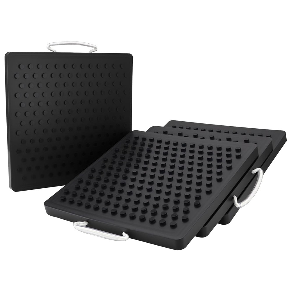 4Pack Heavy Duty RV Stabilizer Jack Pads 12″ x 12″ x 1″,11,000 lbs for Trailer