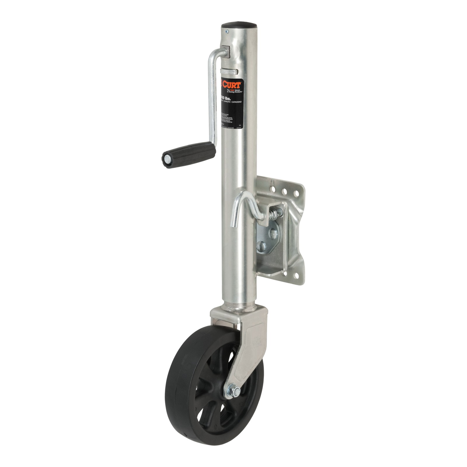Marine Boat Trailer Jack with 8″ Wheel, 1,500 lbs., 10″ Travel 28115 CURT