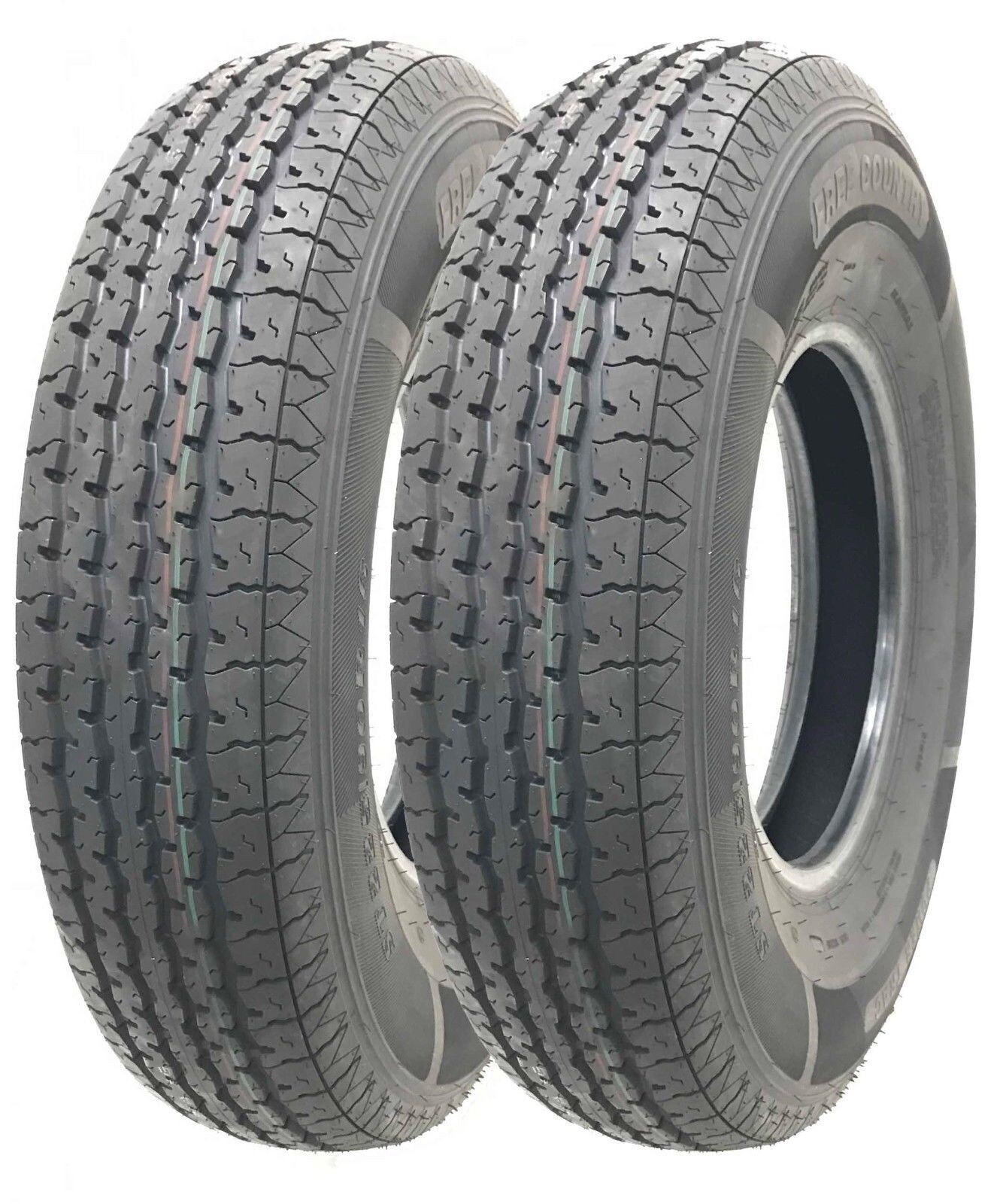 2 Trailer Tires ST205/90R15 Free Country Radial 10PR Load Range E 11081 – New
