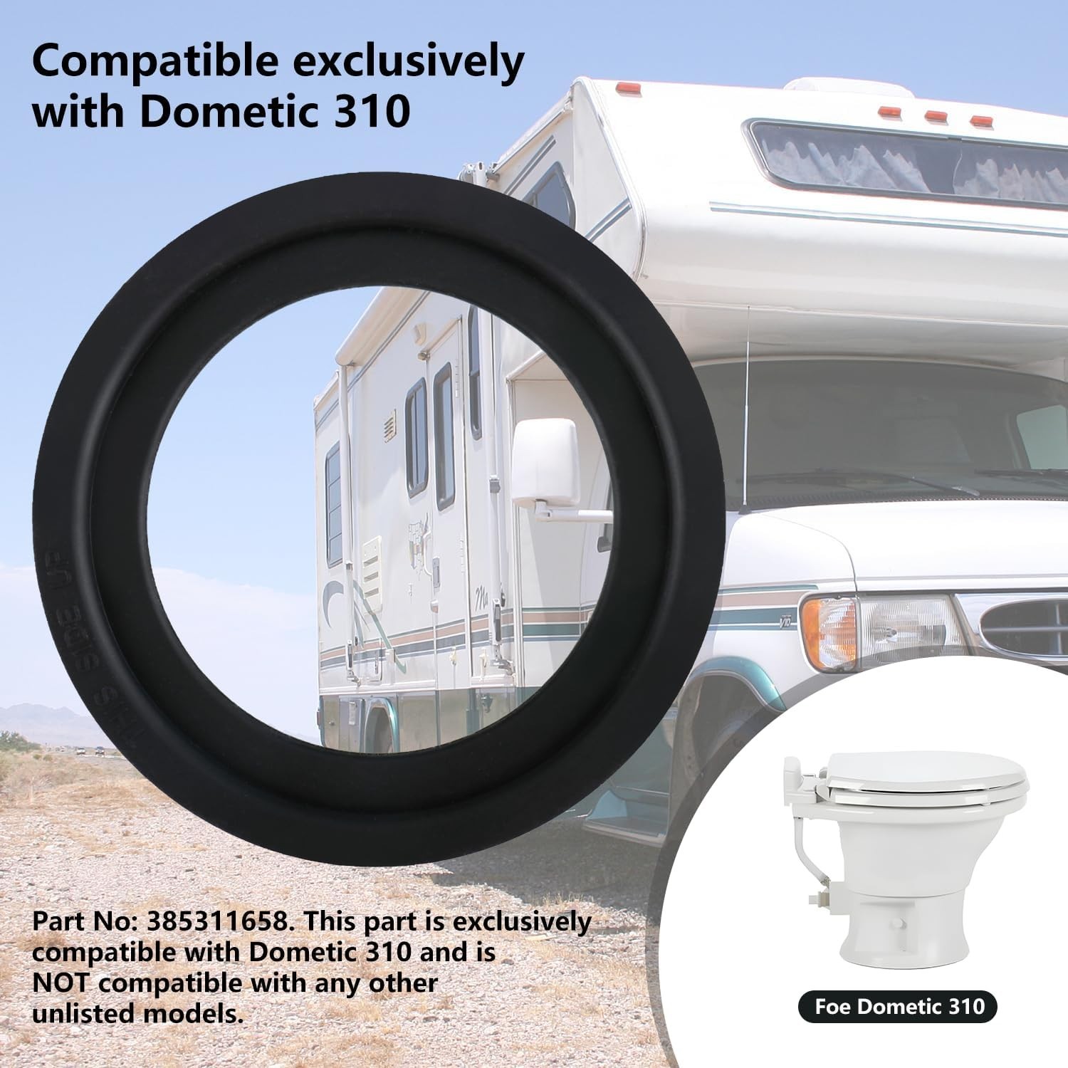 Flush Ball Seal kit Suitable for Dometic 310 Toilets | Single rv toilet seal …