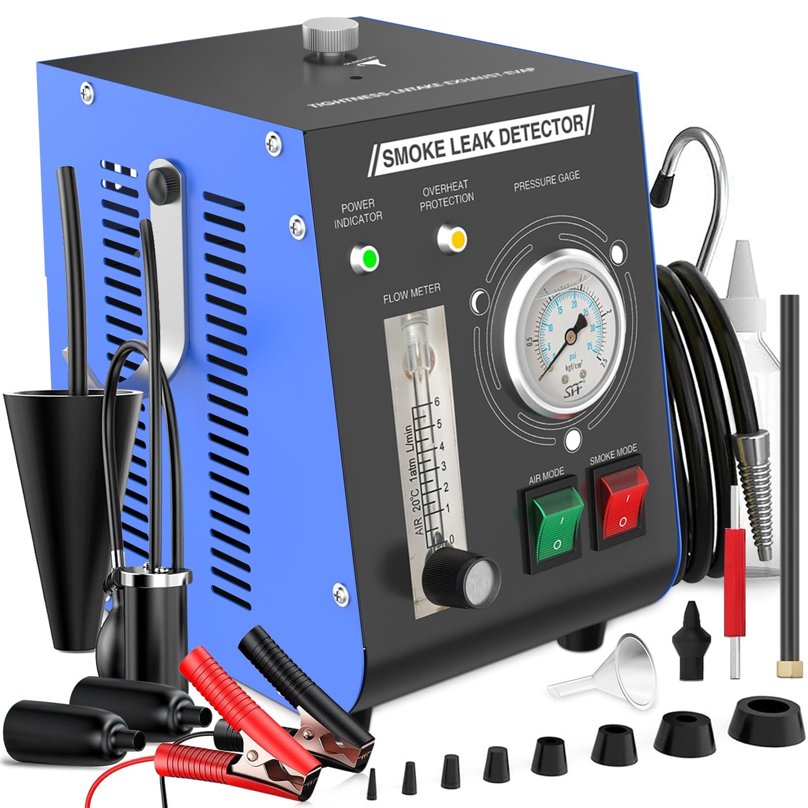 Wodli Smoke Machine Automotive Leak Detector Built in Air Pump, EVAP Blue