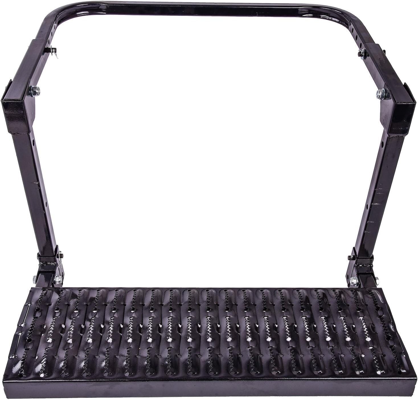 Truck SUV Wheel Step Folding Door Latch Step 300lb Heavy Duty Steel Black