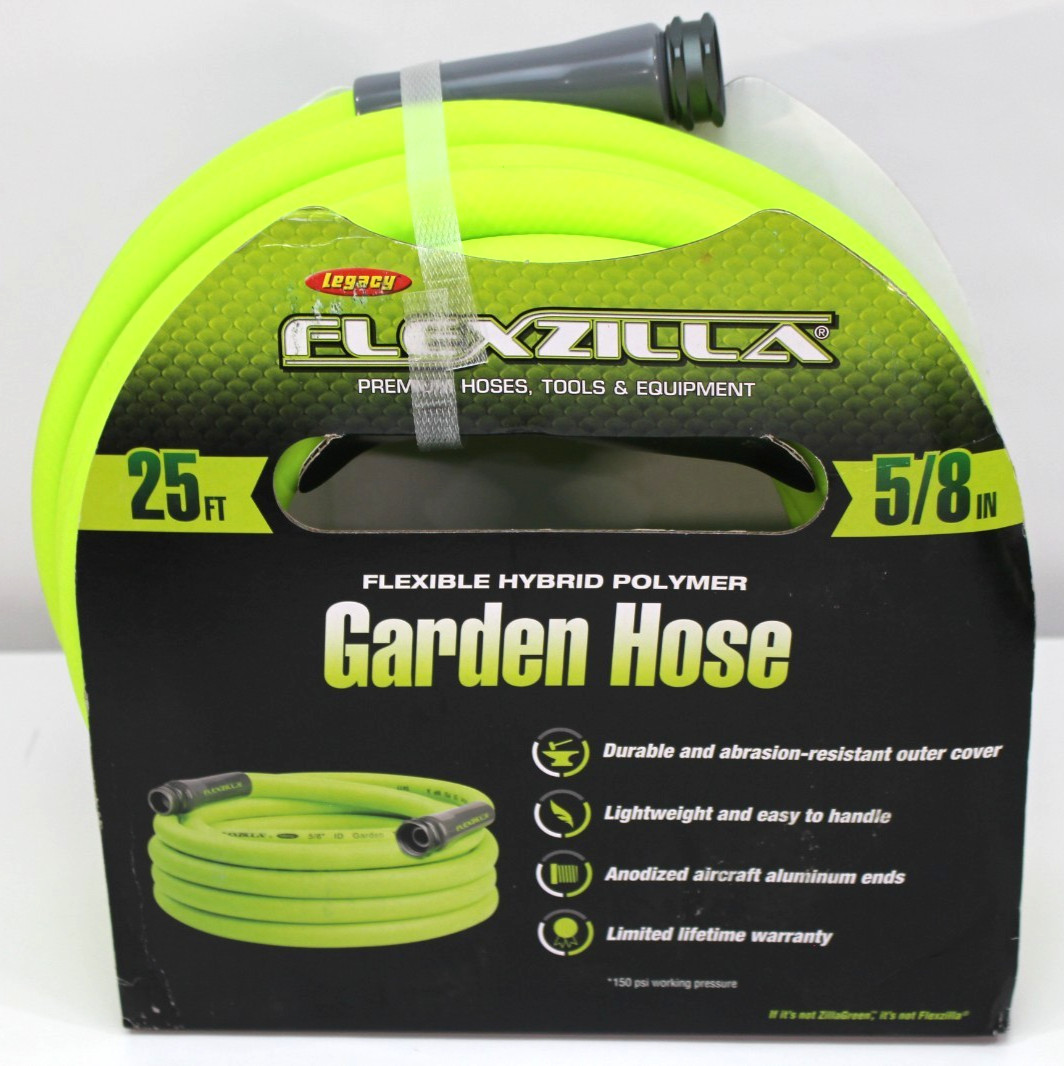 New Flexzilla Drinking Water Safe 5/8″ Garden Hose 25ft Flexible Hybrid Polymer