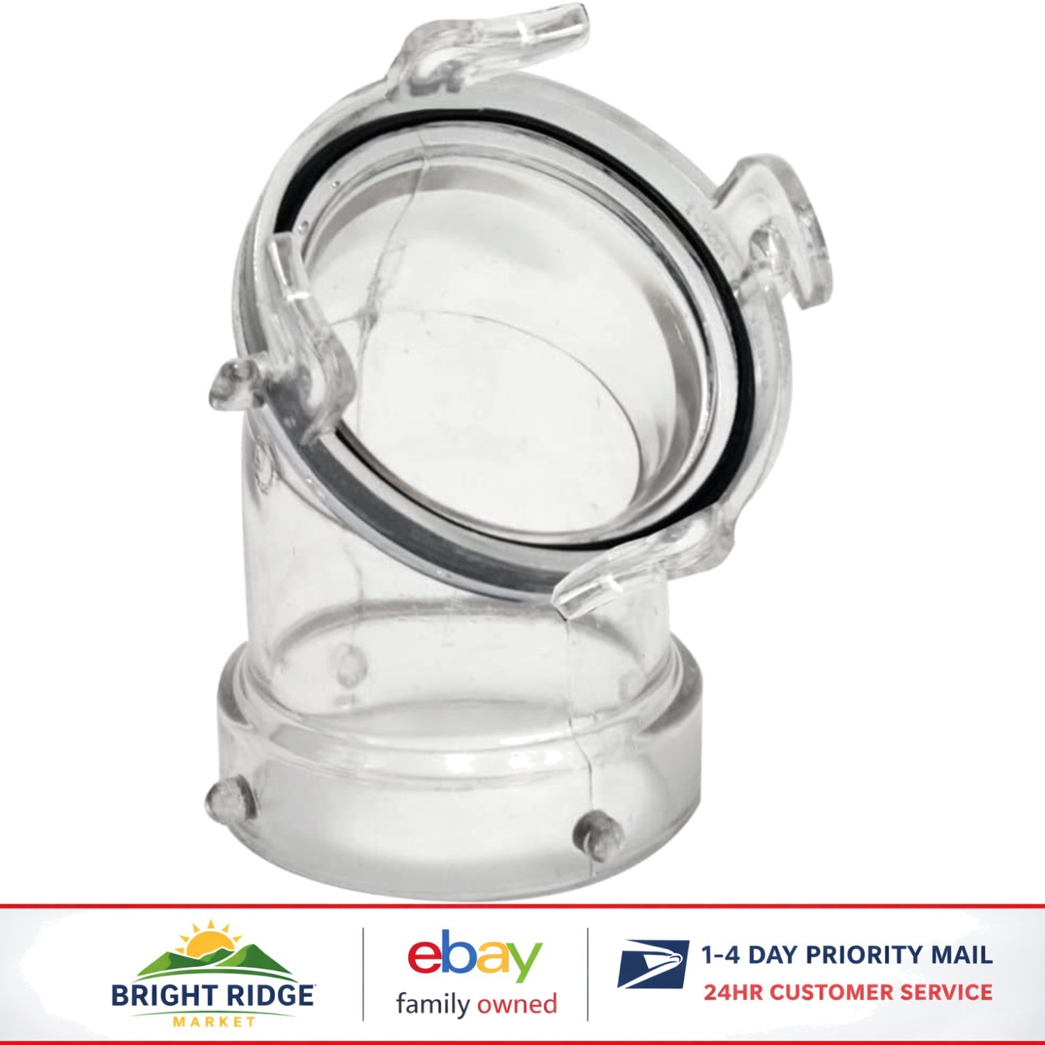 Reliable 45 Degree Hose Adapter with Acrylonitrile Butadiene Styrene Material